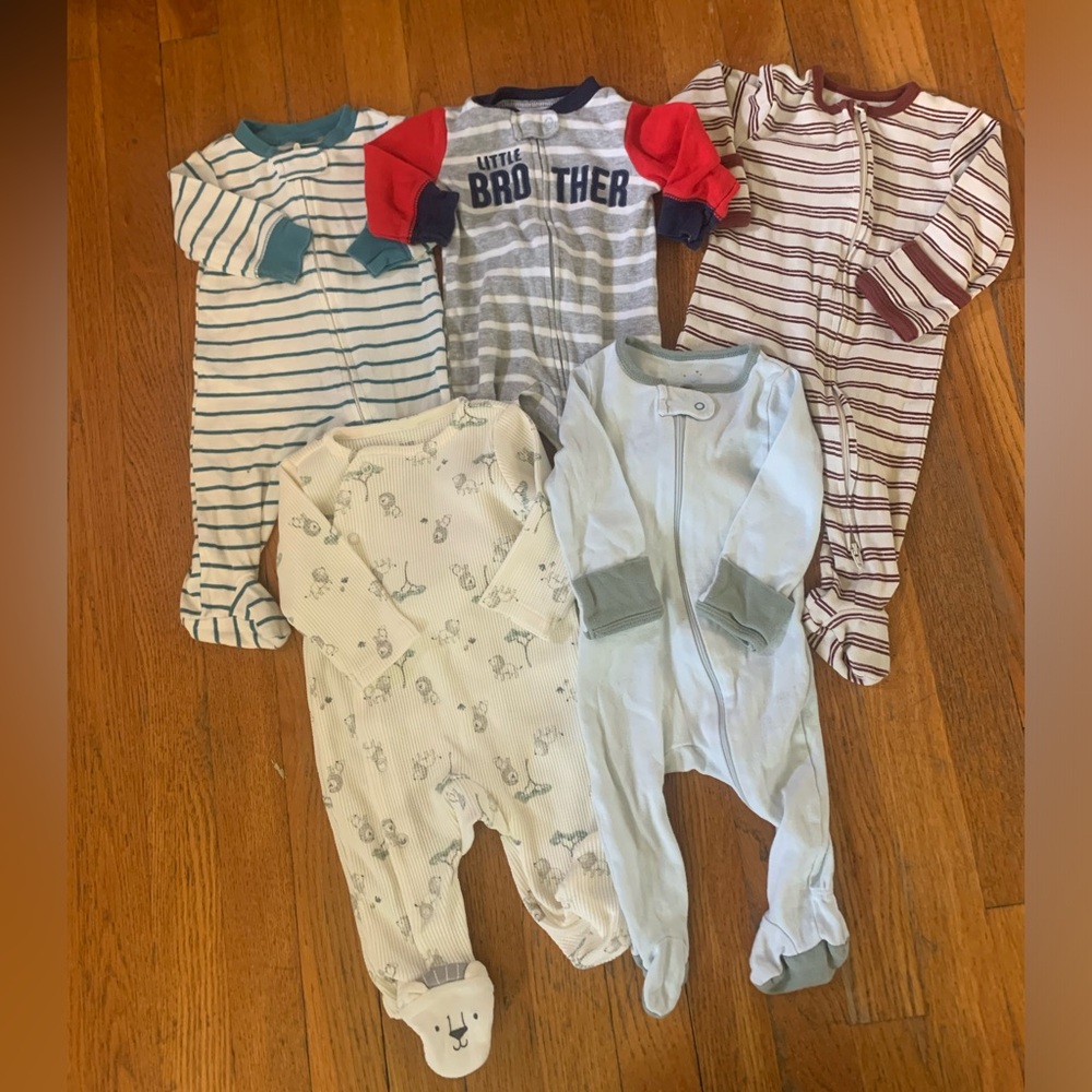 0-3 month pajamas